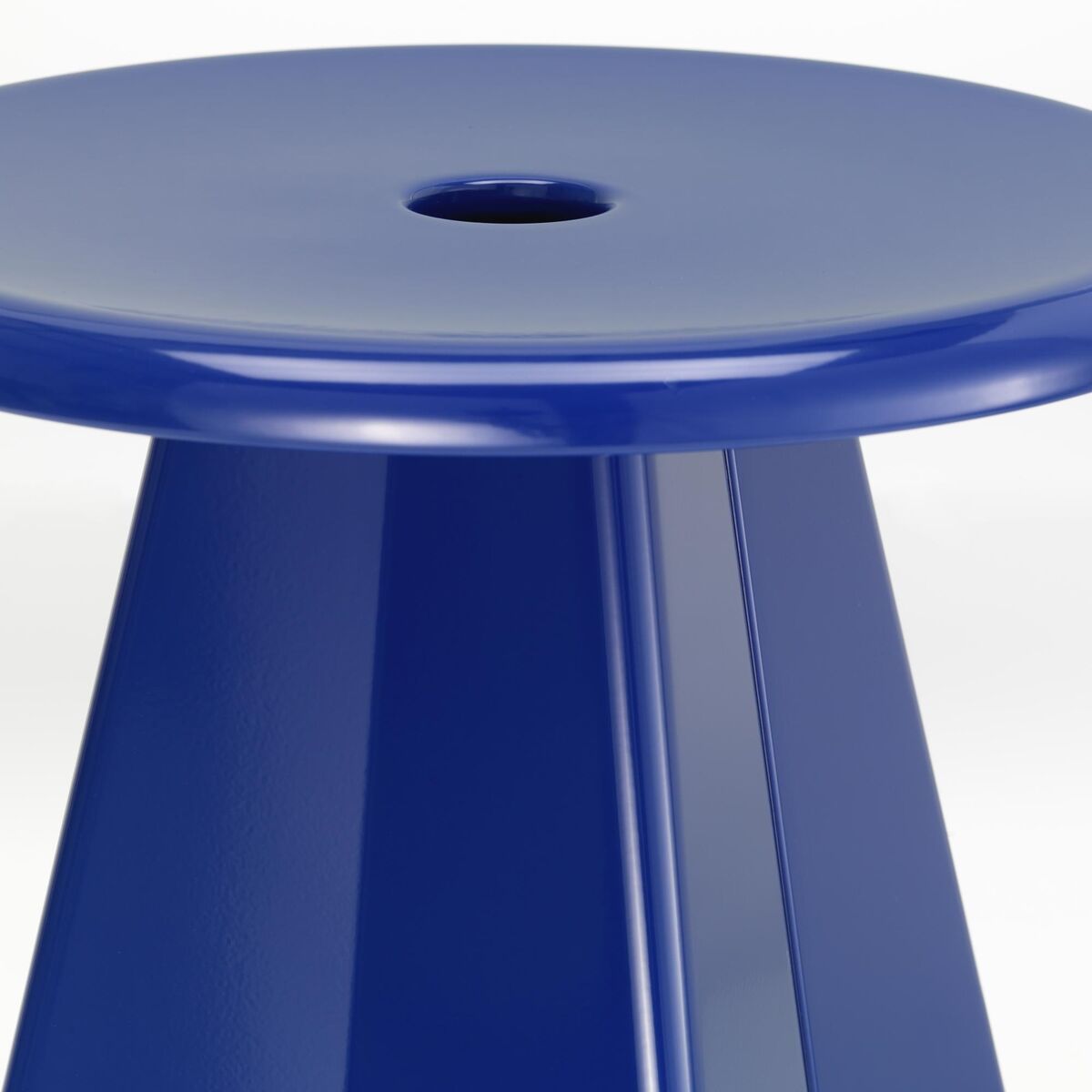 Taburete Tabouret Métallique Prouvé Bleu Marcoule