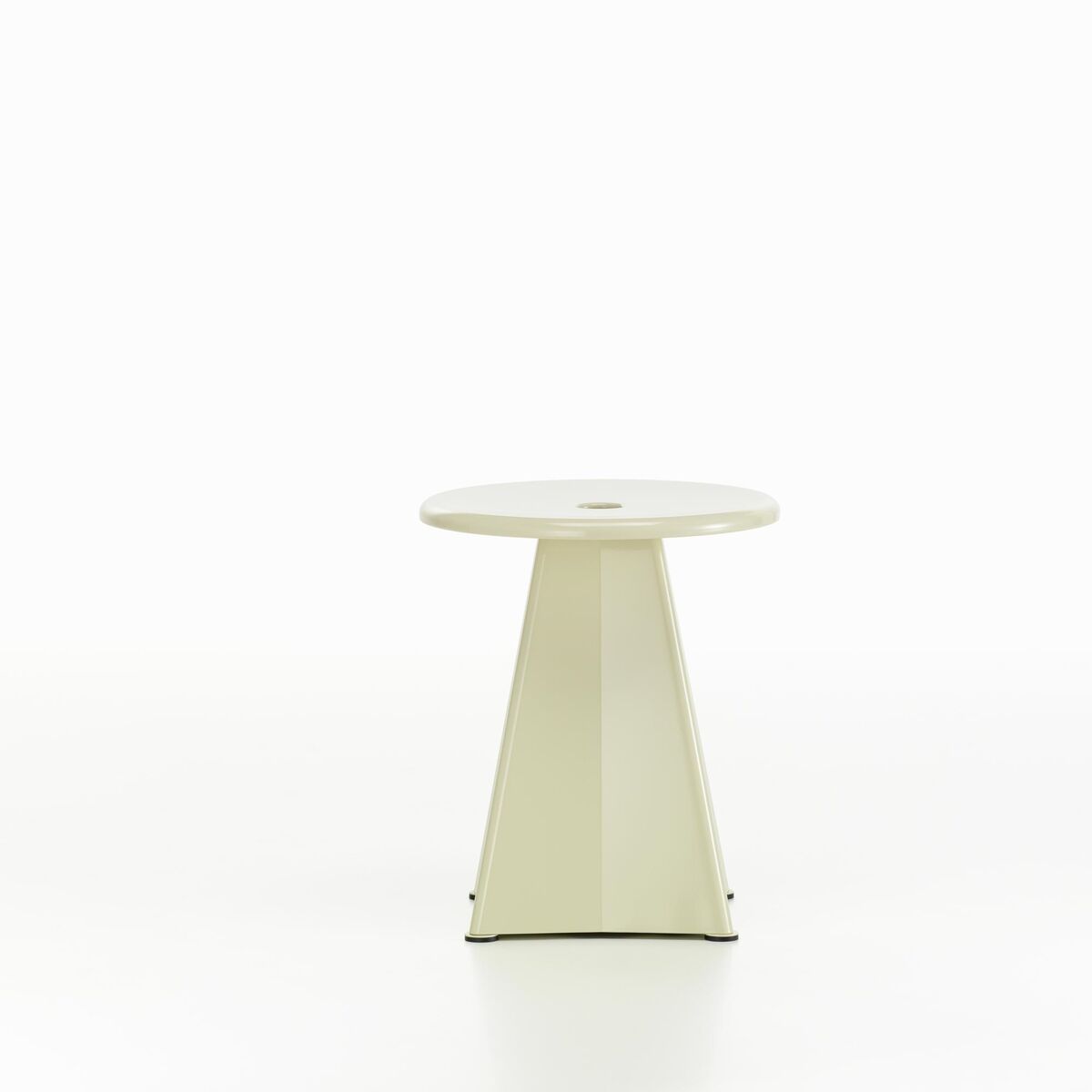 Tabouret Métallique Hocker Prouvé Blanc Colombe