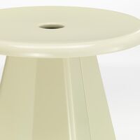Tabouret Métallique Hocker Prouvé Blanc Colombe