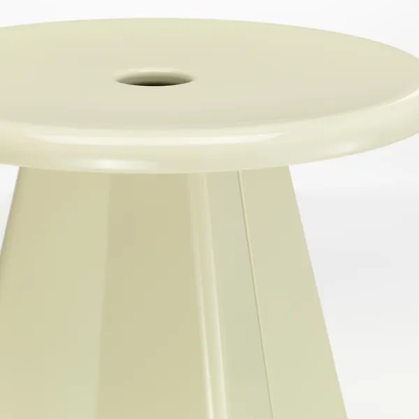 Tabouret Métallique Stool Prouvé Blanc Colombe
