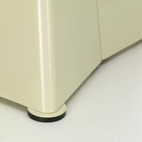 Tabouret Métallique Hocker Prouvé Blanc Colombe