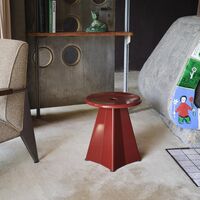 Tabouret Métallique Hocker Prouvé Blanc Colombe