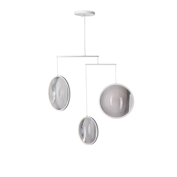 DCW Focus X3 Chandelier Matt White