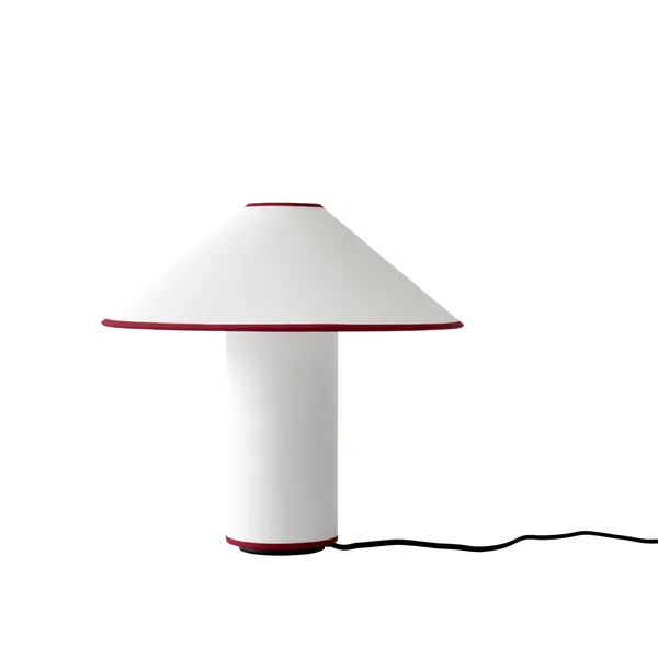 Colette ATD6 Table Lamp White/Merlot