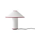 White / Dark red