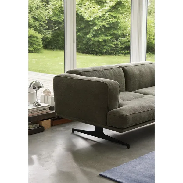 Inland AV23 Sofa 3-seter Leire 0014/varm Sort