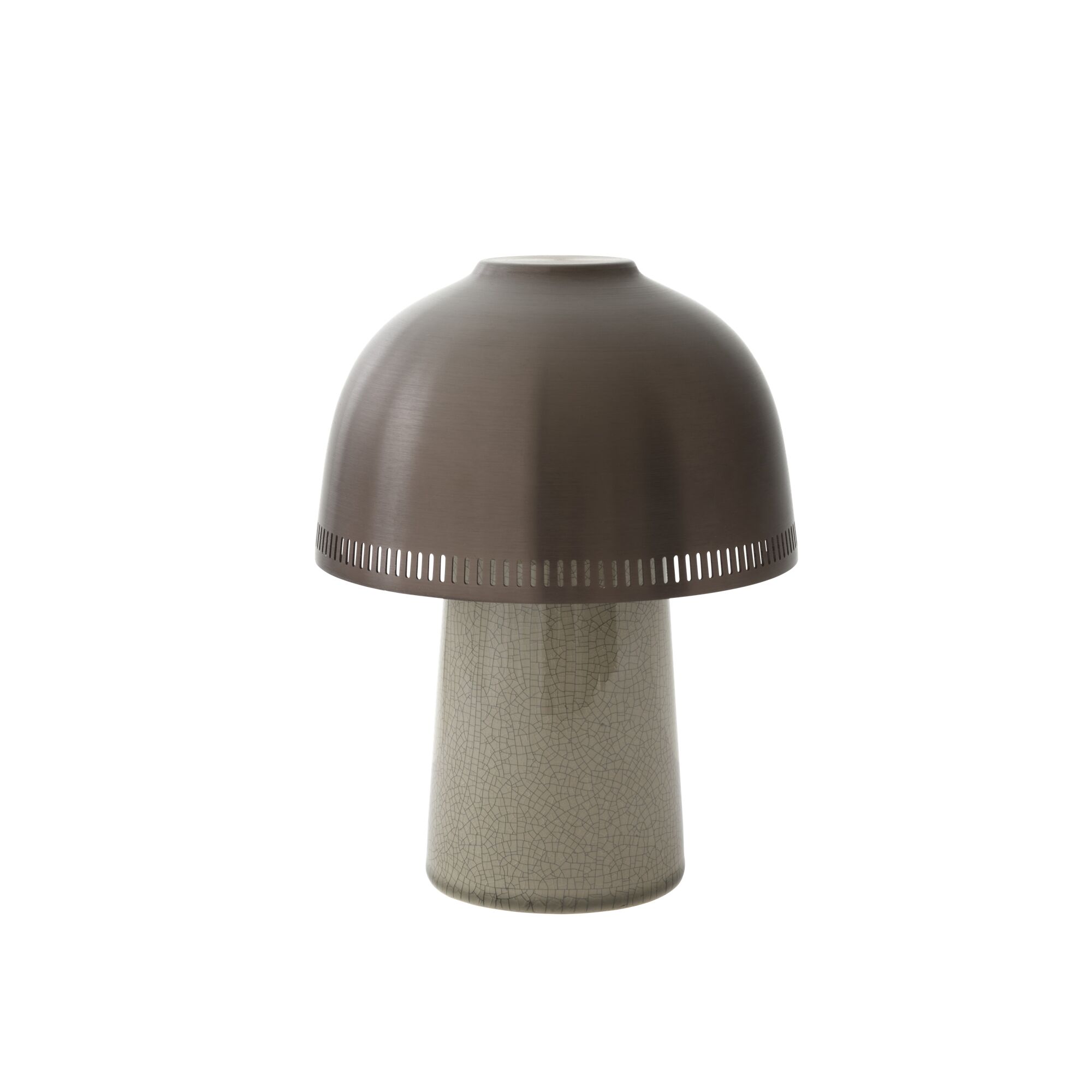 Raku SH8 Lampe à Poser Portable Beige Gris/Bronze