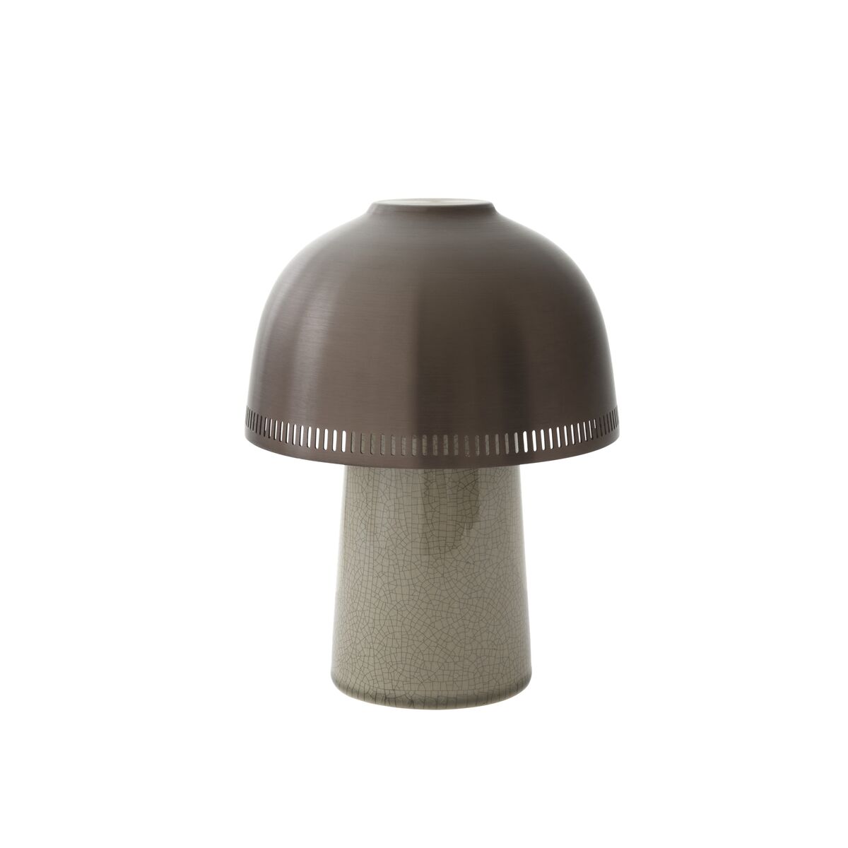 Raku SH8 Lampe à Poser Portable Beige Gris/Bronze