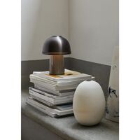 Raku SH8 Lampe à Poser Portable Beige Gris/Bronze