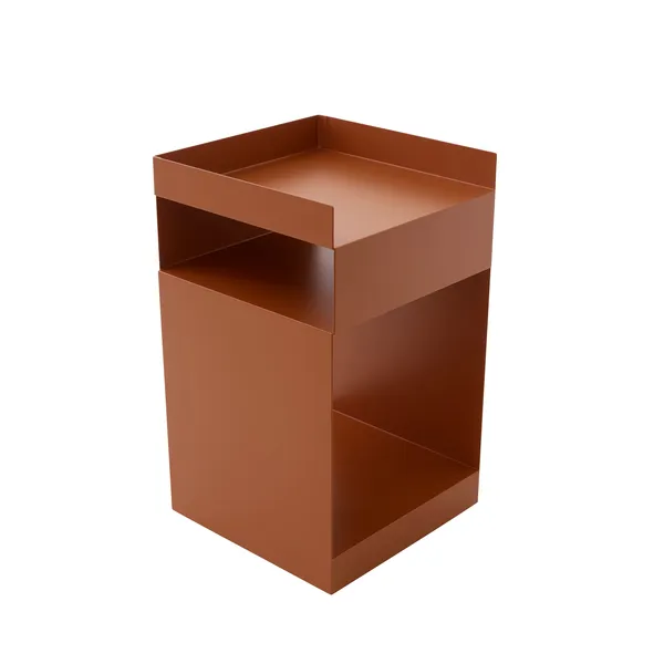 Rotate SC73 Rolling Table Terracotta