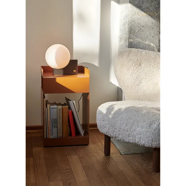 Rotate SC73 Rolling Table Terracotta
