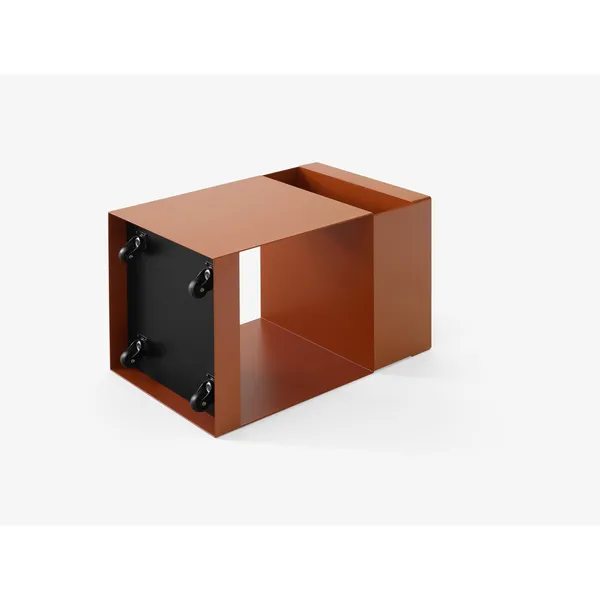Rotate SC73 Rolling Table Terracotta