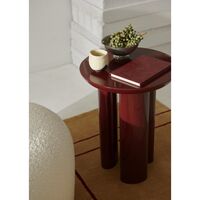 Tung JA3 Side Table Bordeaux Red