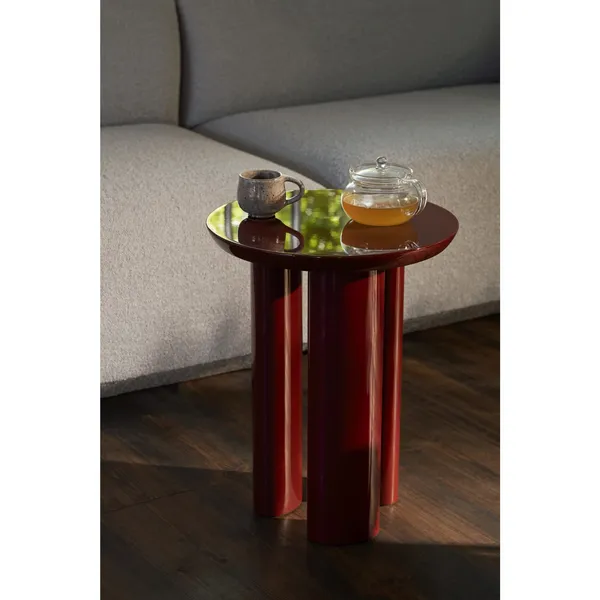 Tung JA3 Side Table Bordeaux Red