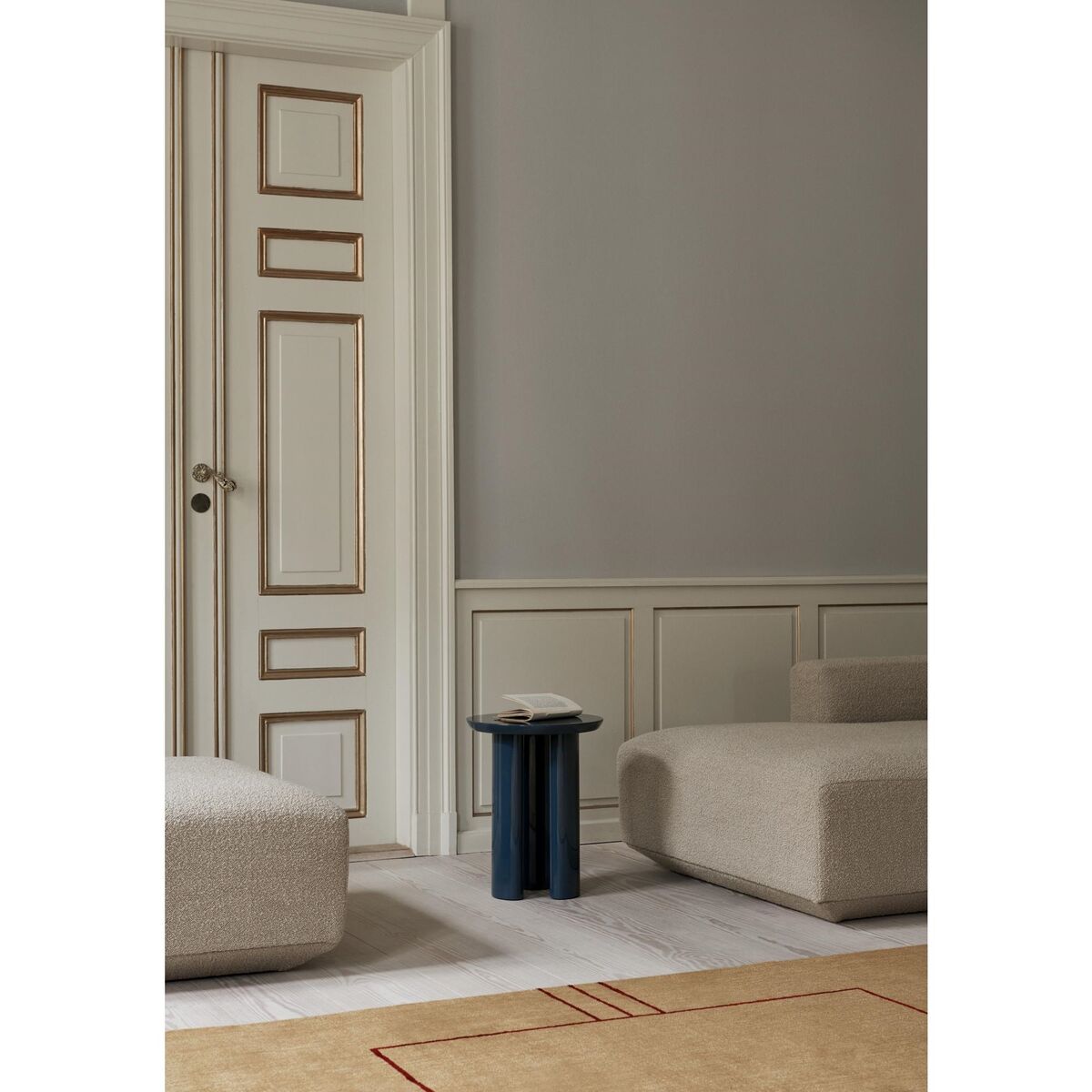 Heavy JA3 Table d'Appoint Bleu Acier