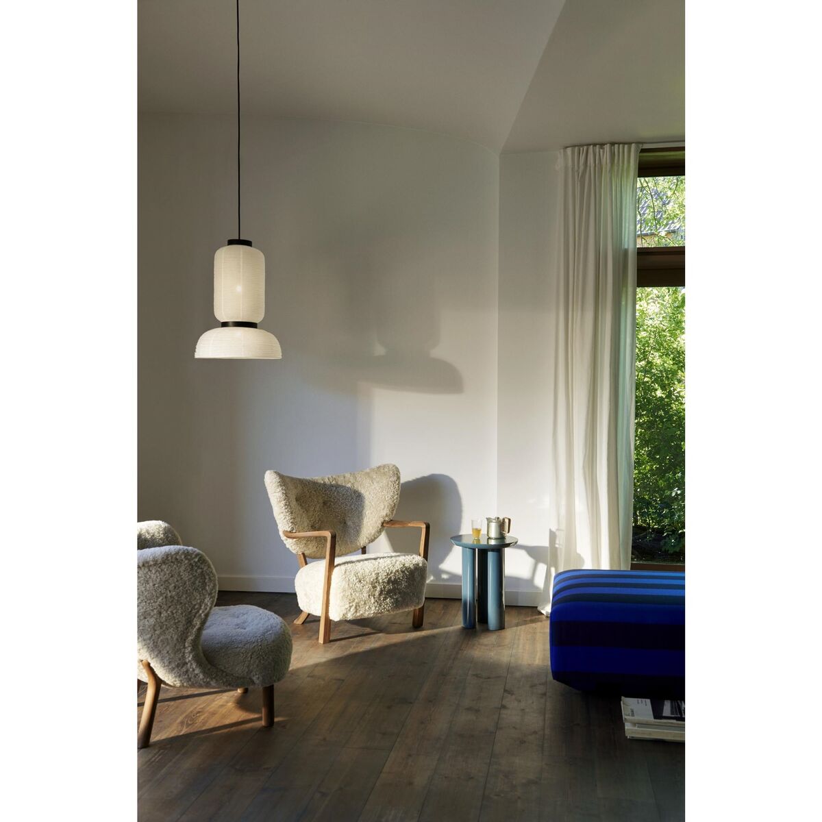 Heavy JA3 Table d'Appoint Bleu Acier