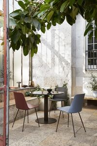 Rely HW79 Dining Chair With Armrest Upholstered Karakorum 003/Lacquered Walnut