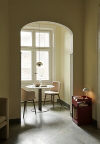 Rely HW79 Dining Chair With Armrest Upholstered Karakorum 003/Lacquered Walnut