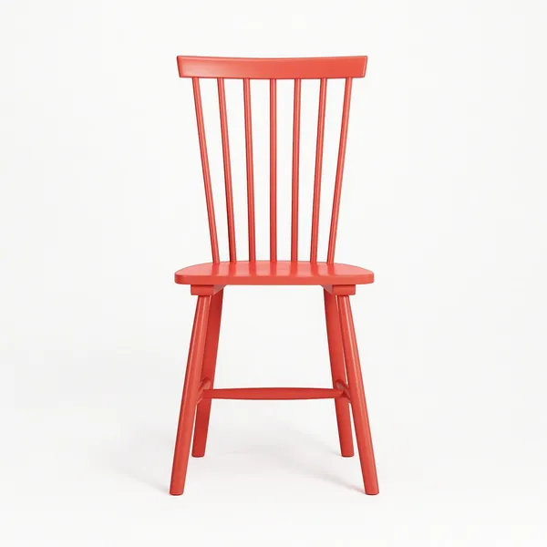 Wood H17 Windsor Dining Chair Orange