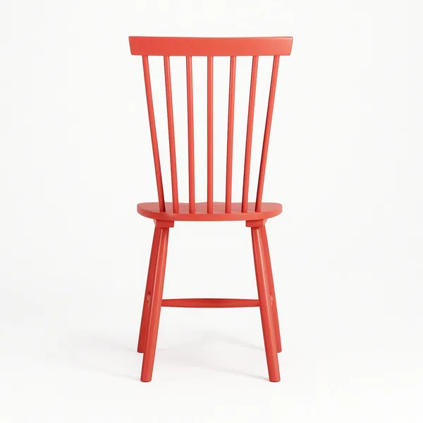 Wood H17 Windsor Dining Chair Orange