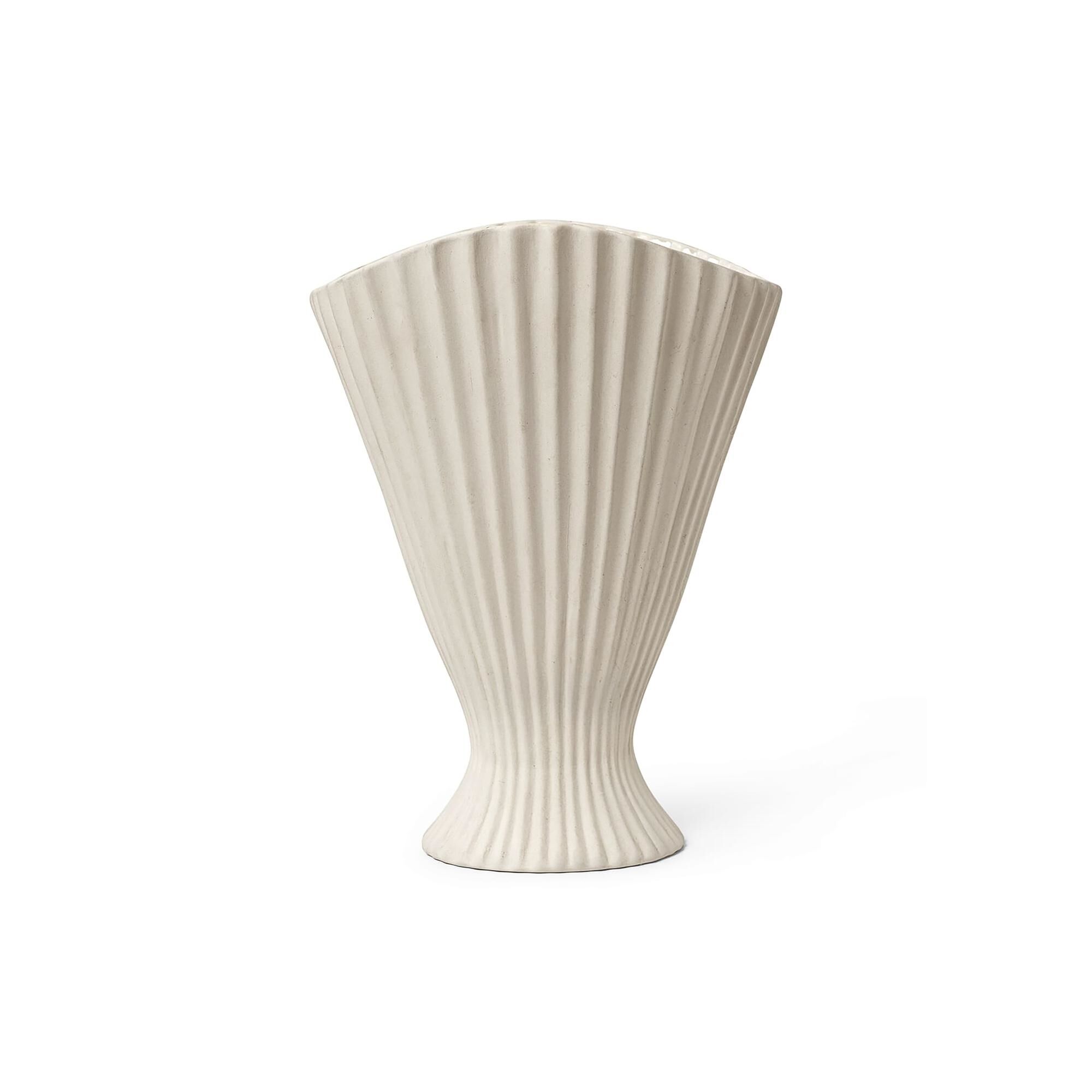 Vase Fontaine Blanc Cassé