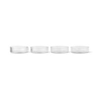 Ripple Servierschüssel-Set, 4 Stück , Klar