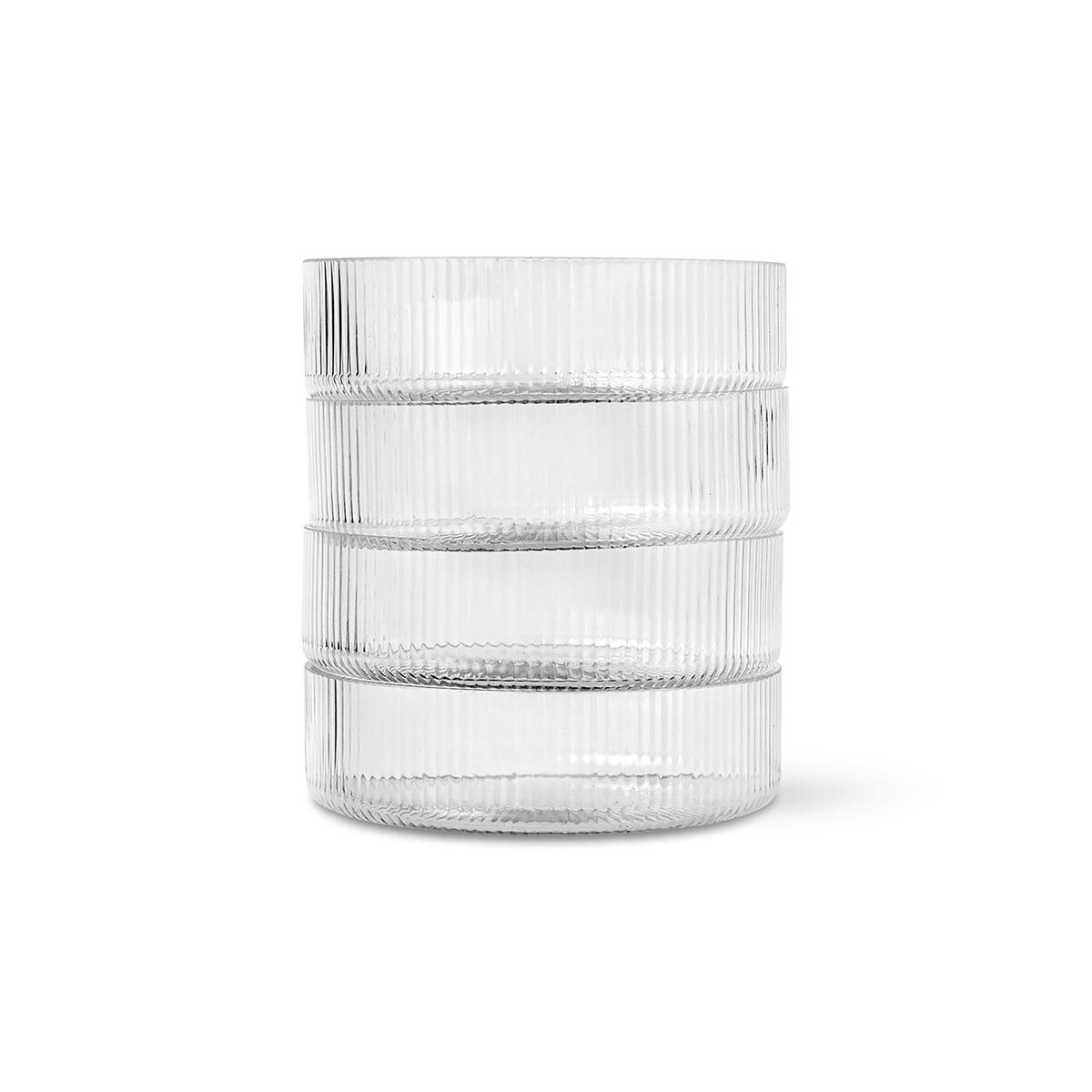 Ripple Servierschüssel-Set, 4 Stück , Klar