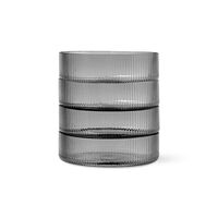 Ripple Set di 4 Ciotole da Portata Affumicate