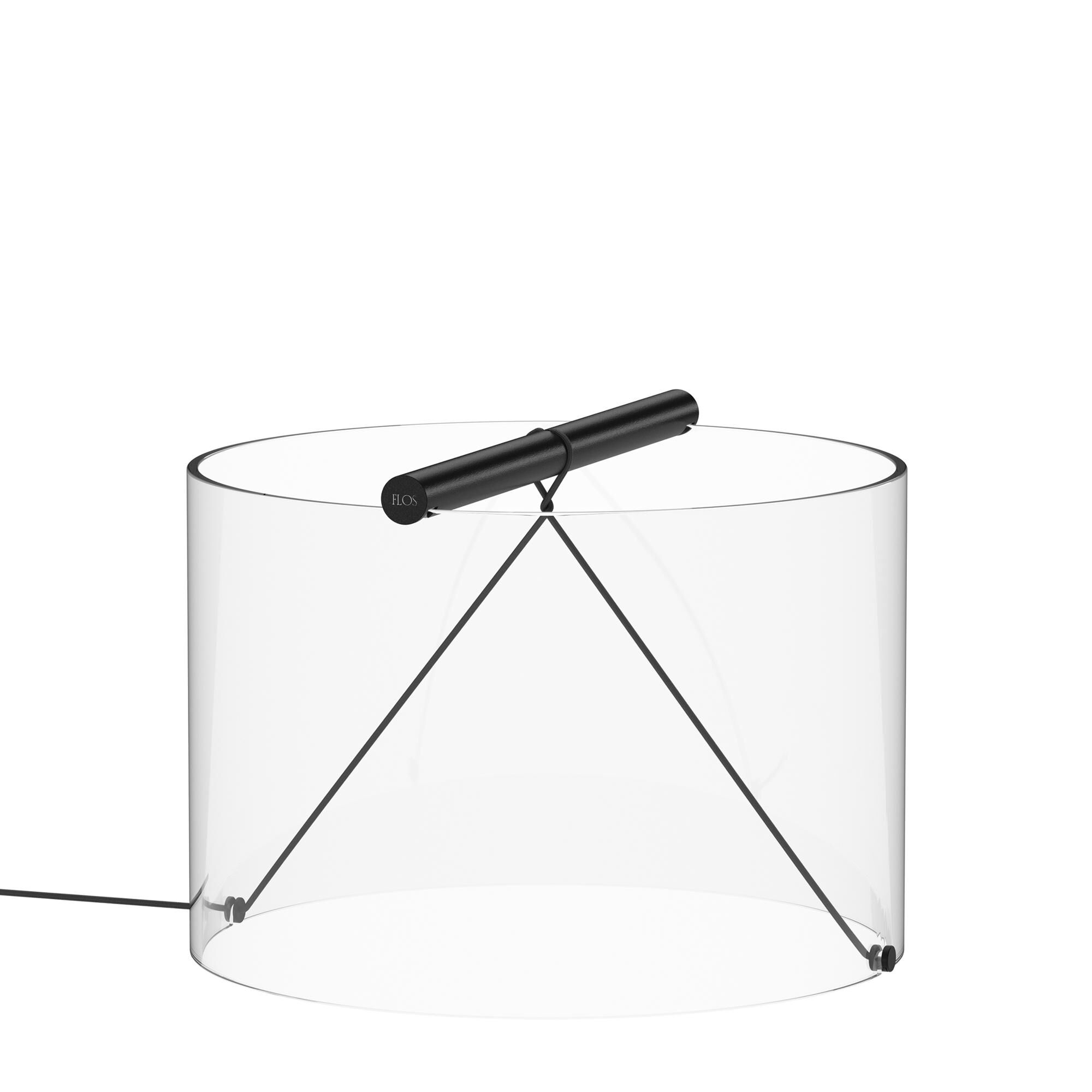 To-Tie T3 Lampe à Poser Noire Mat