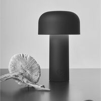 Schwarz Battery Tischlampe Matt