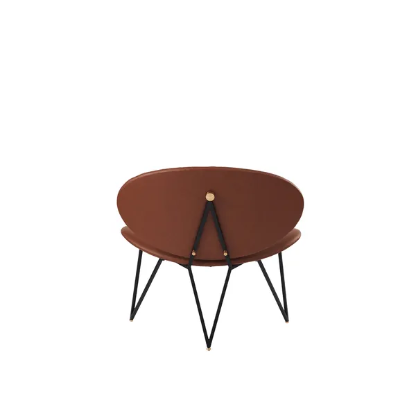 SEMPER Armchair Black/Cognac