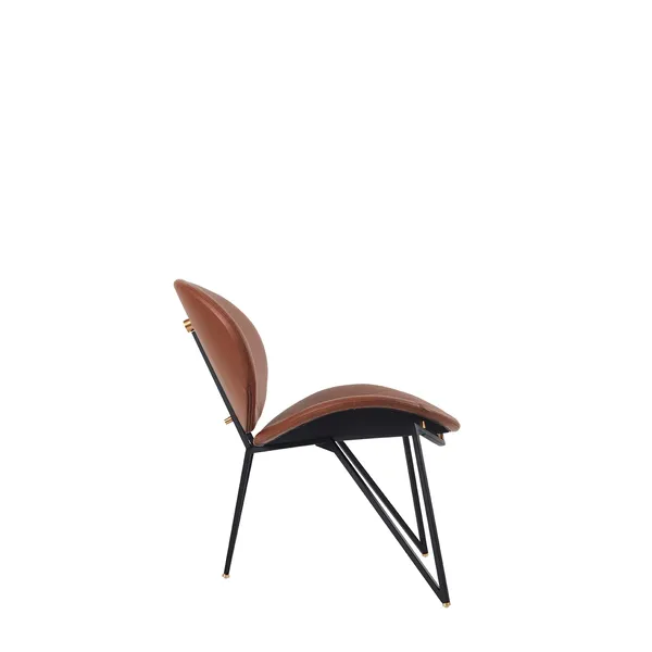 SEMPER Armchair Black/Cognac
