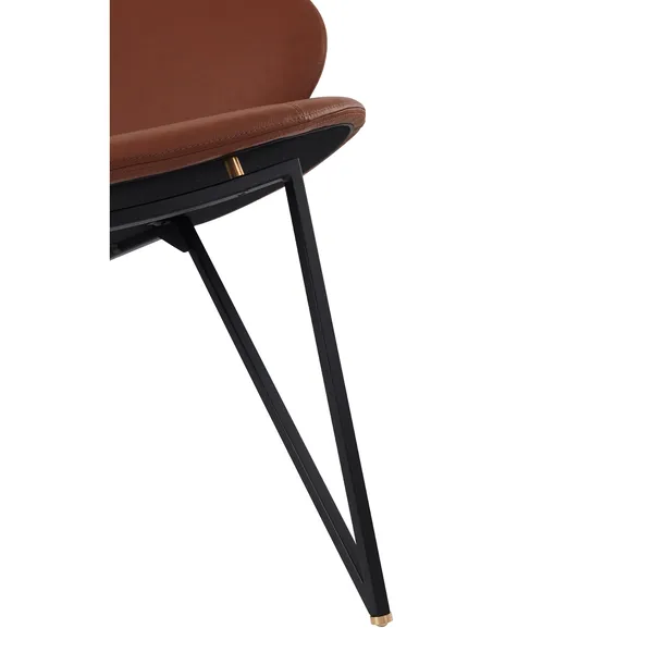 SEMPER Armchair Black/Cognac