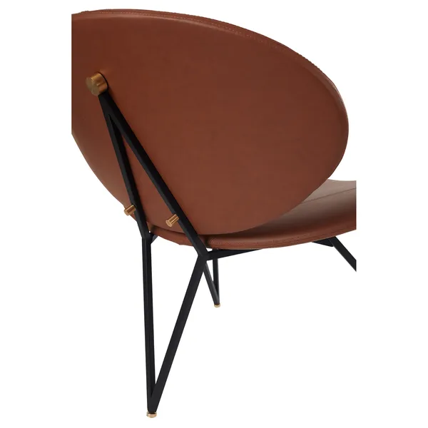 SEMPER Armchair Black/Cognac