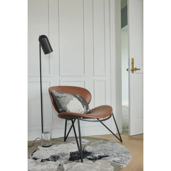 SEMPER Armchair Black/Cognac