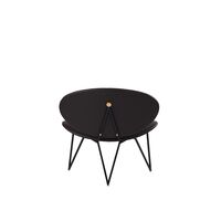 SEMPER Fauteuil Noir/Marron Java