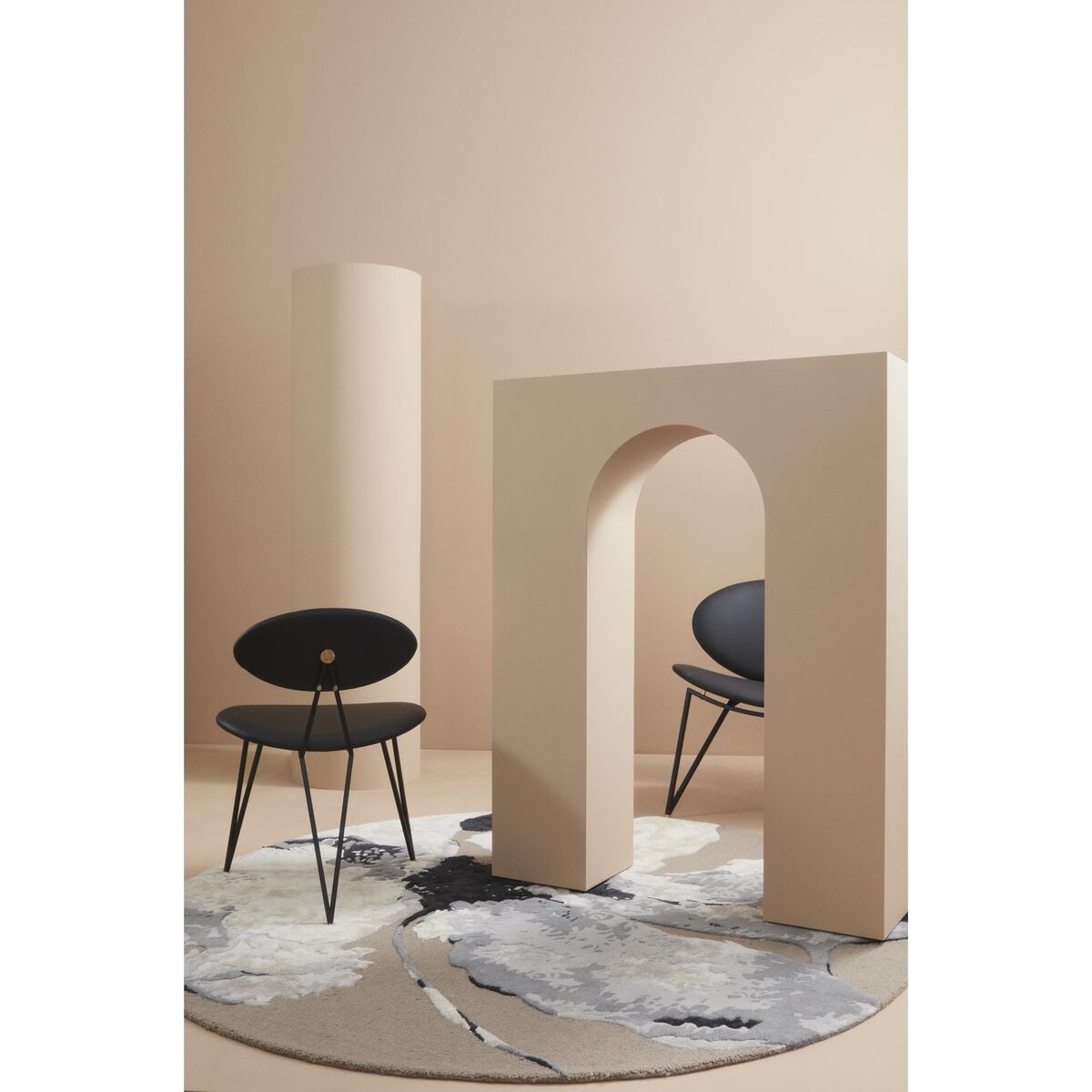 SEMPER Fauteuil Noir/Marron Java
