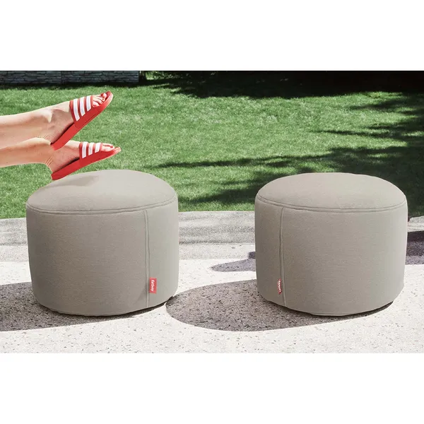 Point Outdoor Pouf Grey Taupe