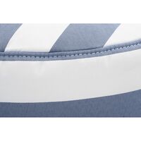 Point Outdoor Pouf Stripe Ocean Blue