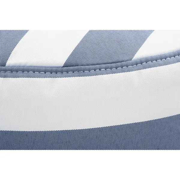 Point Outdoor Pouf Stripe Ocean Blue