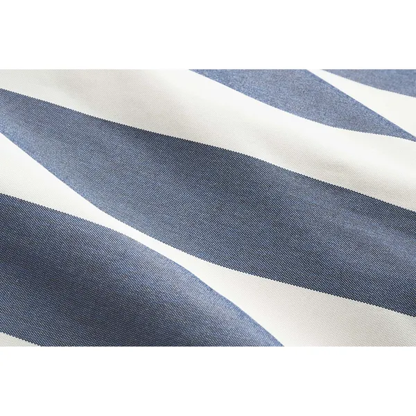 Point Outdoor Pouf Stripe Ocean Blue