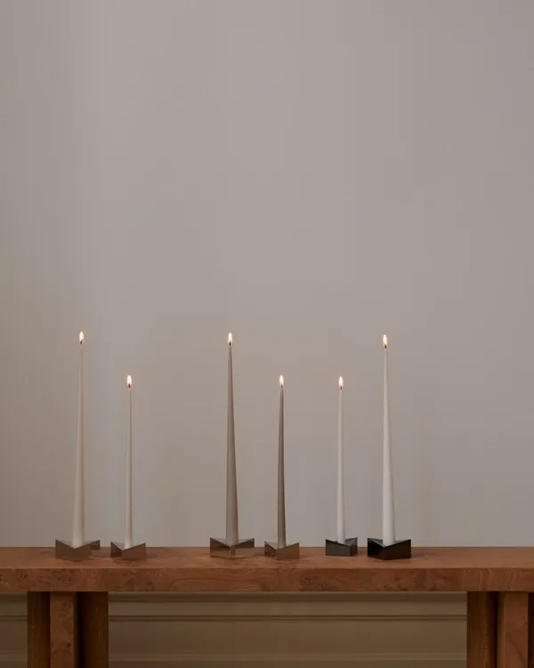 Reflect Candle Holder Large Black Chrome