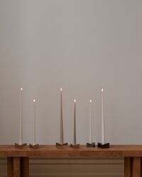 Reflect Candle Holder Large Black Chrome