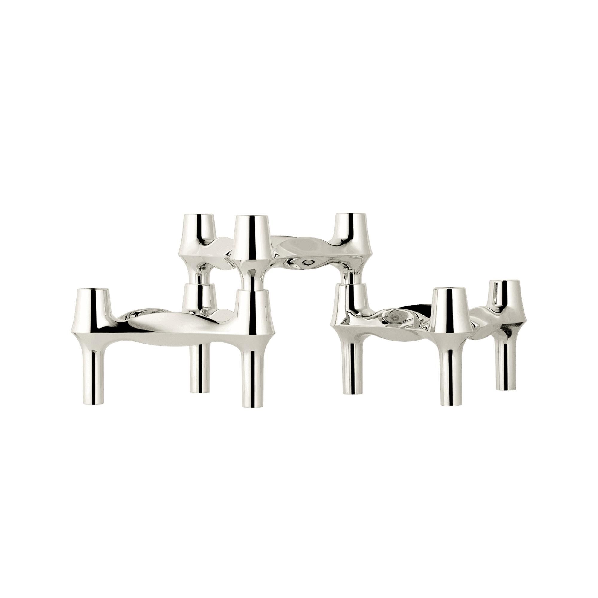 BMF Candle Holder Set of 3 Chrome