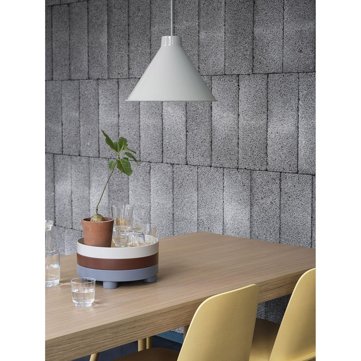 Top Pendelleuchte Ø28 cm Grau