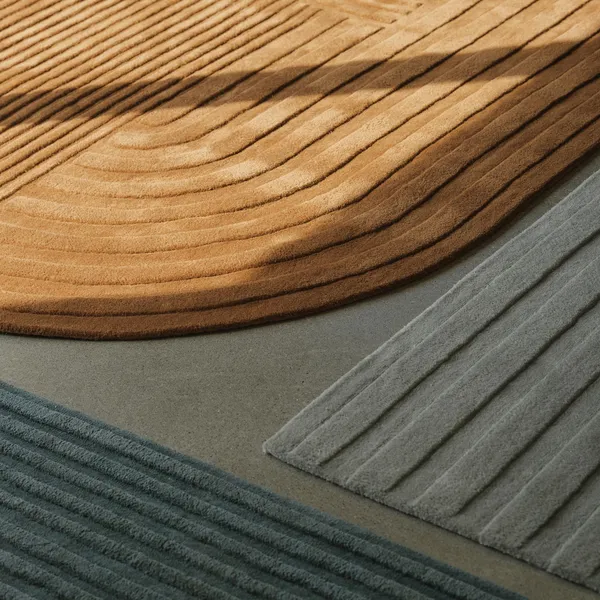 Relevo Matta 170 x 240 cm Mörk Orange