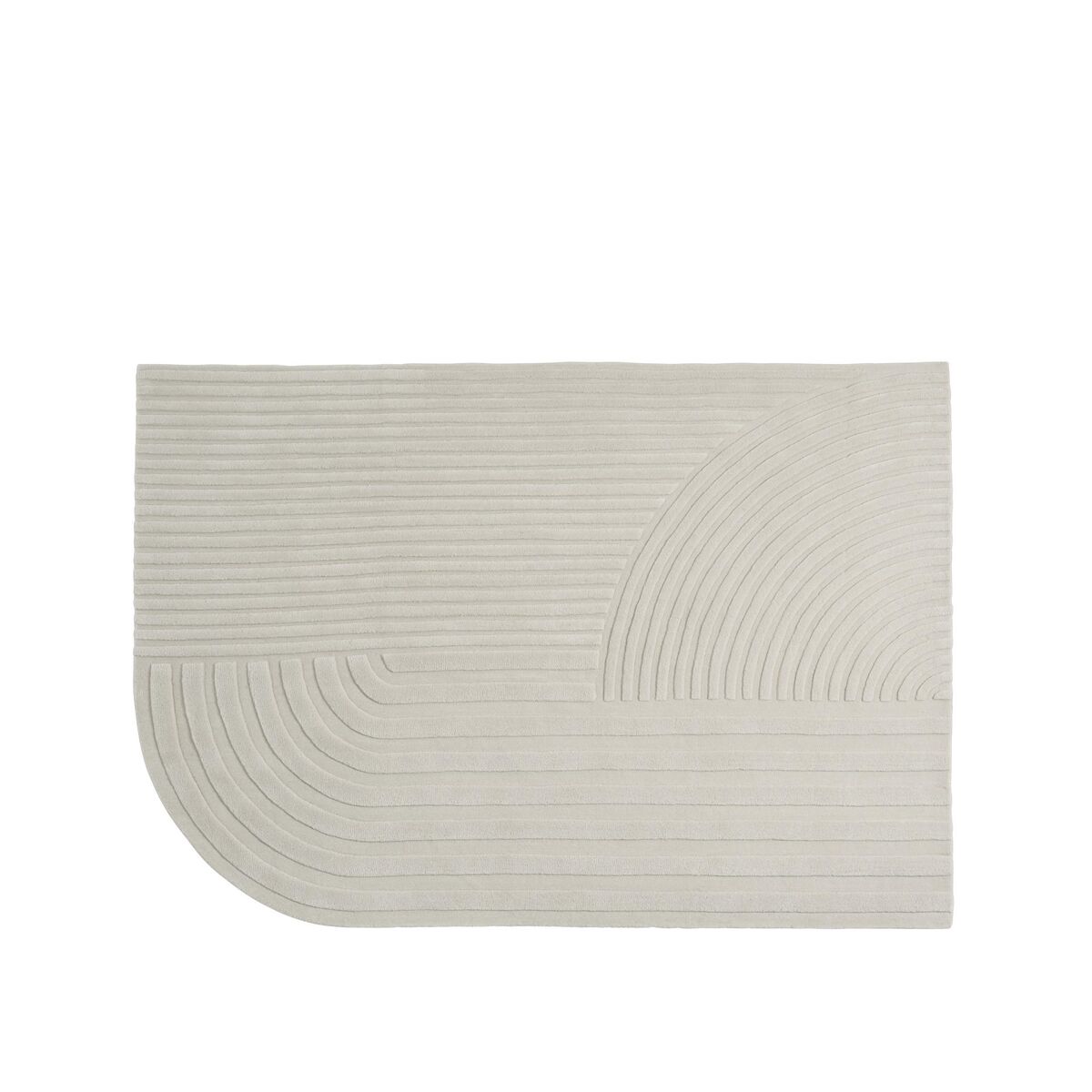Relevo Teppich 170 x 240 cm Off-White