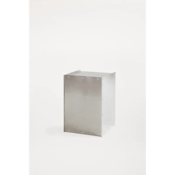 Rivet Box Side Table Aluminum