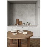 Farmhouse Trestle Eettafel Ø120 Natuurlijk Eiken