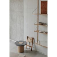 Sintra Side Table/Coffee Table Small Black Marble/Cork